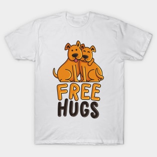 Doggy Duo Free Hugs T-Shirt